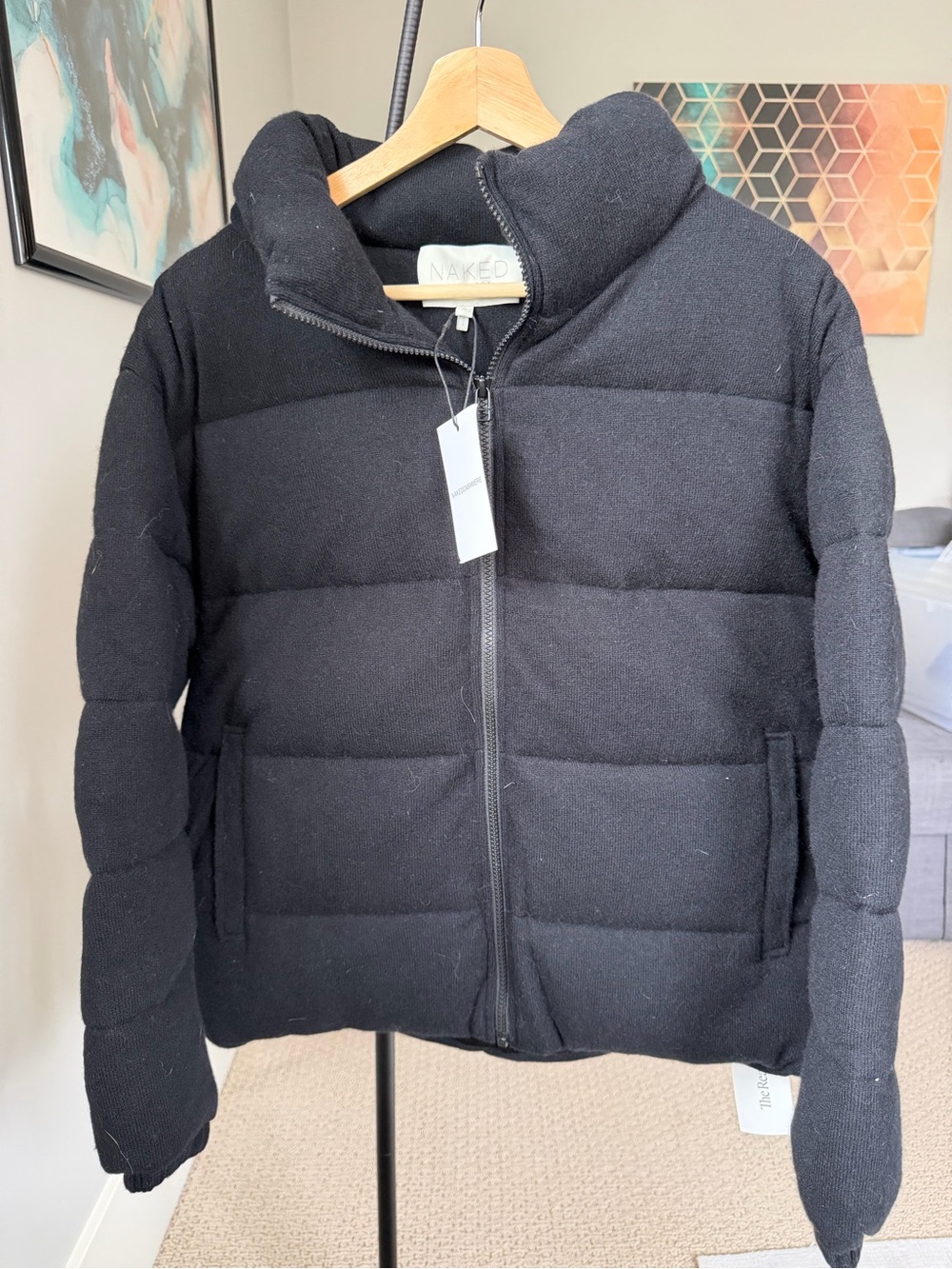 NakedCashmere Black Rachel Puffer Jacket